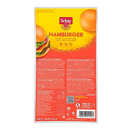 Pan de hamburguesa sin gluten 300g DR.SCHAR