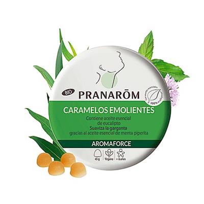 Caramelos emolientes de eucalipto BIO 45g PRANAROM