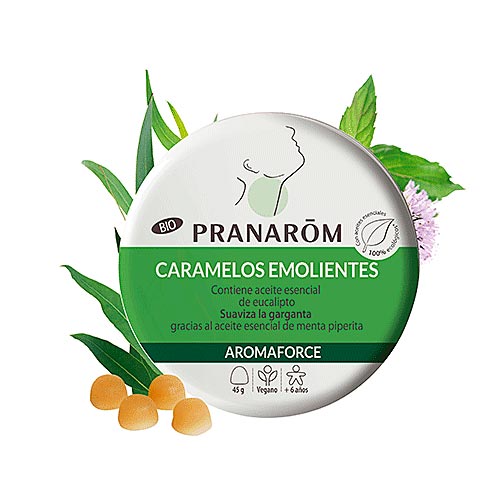 Caramelos emolientes de eucalipto BIO 45g PRANAROM