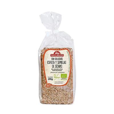Pan crujiente de espelta y sésamo 200g NATURSOY