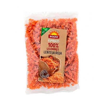 Espirales de lenteja roja 250g BIOGRA