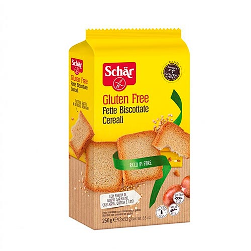 Biscotes con cereales sin gluten 260g SCHAR
