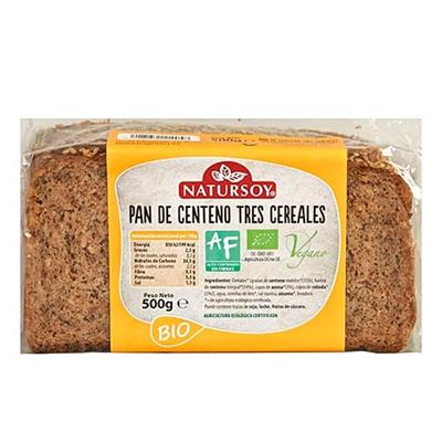 Pan de 3 cereales 500g NATURSOY