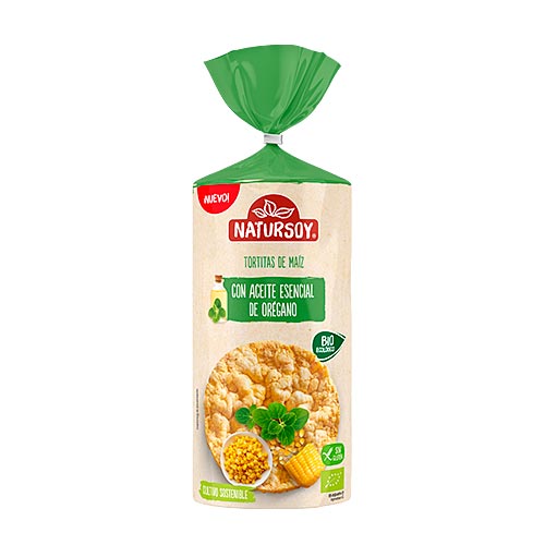Tortitas de orégano BIO 180g NATURSOY