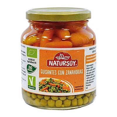 Guisantes y zanahoria 350g NATURSOY