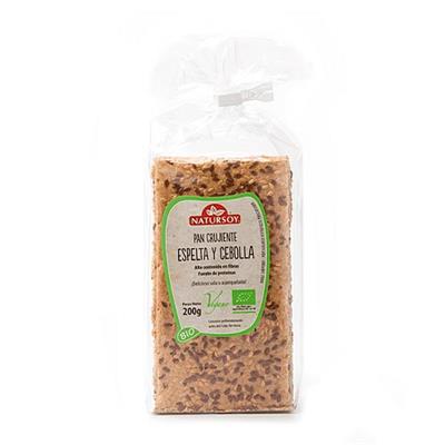 Pan crujiente de espelta y cebolla 200g NATURSOY