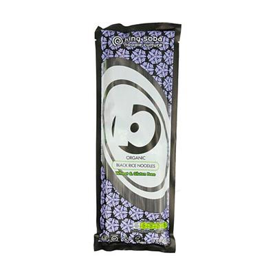 Pasta de arroz negro sin gluten BIO 250g KING SOBA