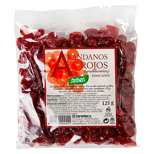 Arándano rojo desecado 125g SANTIVERI