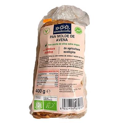 Pan de molde de avena 400g SOTTOLESTELLE