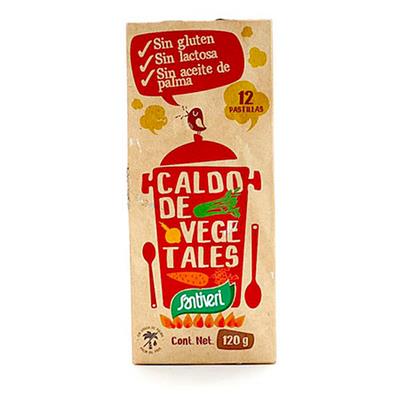 Caldo vegetal sin gluten 12 pastillas SANTIVERI
