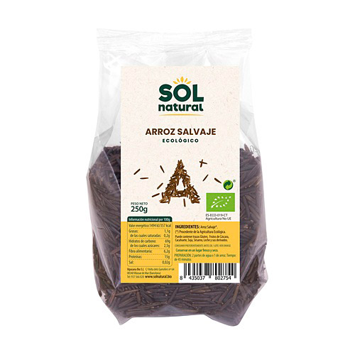 Arroz salvaje 250g SOLNATURAL