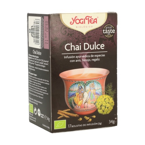 Infusión chai dulce 17 bolsitas YOGI TEA