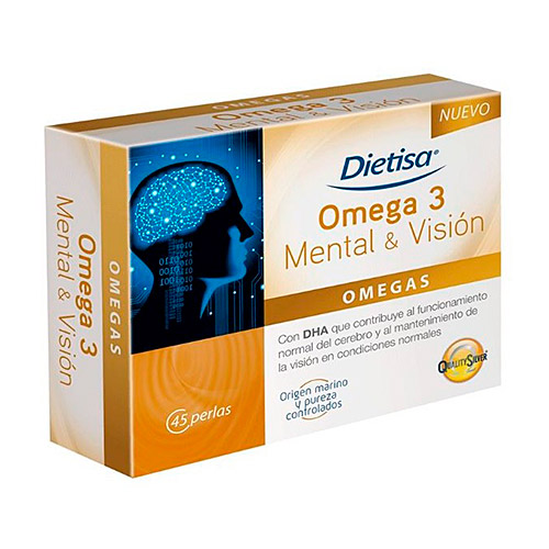 Omega 3 mental&visión 45 perlas DIELISA