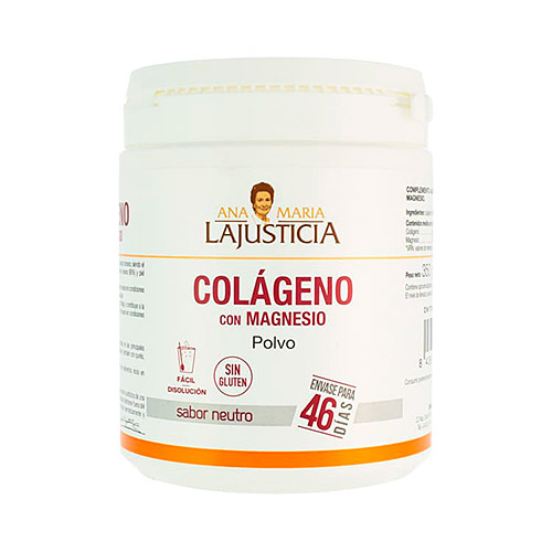 Colágeno con magnesio polvo 350g LAJUSTICIA