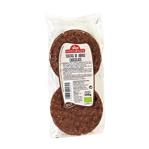 Tortas de arroz con chocolate 100g NATURSOY