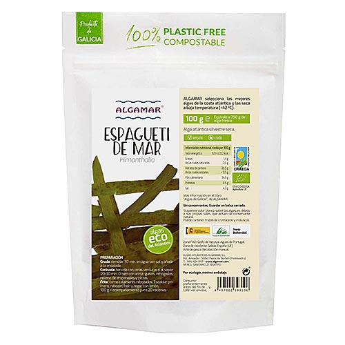 Alga espagueti de mar 100g ALGAMAR