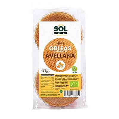 Obleas de avellana 175g BIO SOLNATURAL