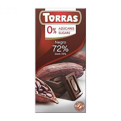 Chocolate puro 42% sin gluten 75g TORRAS