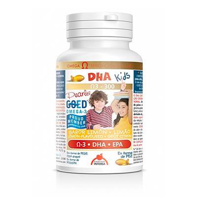 DHA Kids-perlas masticables sabor limón con forma de pez 90 perlas INTERSA