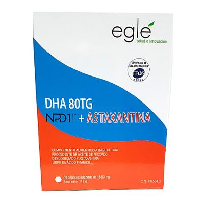 NPD1 DHA 80 Tg Astaxantina 30 perlas EGLÉ