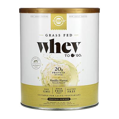 Whey to go proteina en polvo sabor vainilla 936g SOLGAR