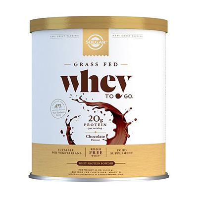 Whey to go proteina en polvo sabor chocolate 1044g SOLGAR