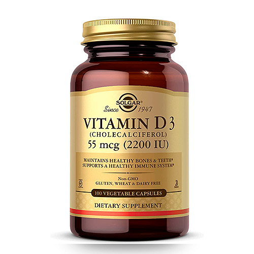 Vit D3 2200UI (55mcg)100caps SOLGAR