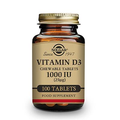 Vit D3 1000UI (25mcg) 100caps SOLGAR