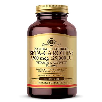 Beta Caroteno 100% natural 7mg 180 perlas SOLGAR