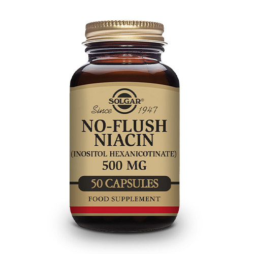 Niacina No Ruborizante 500mg 50comp SOLGAR