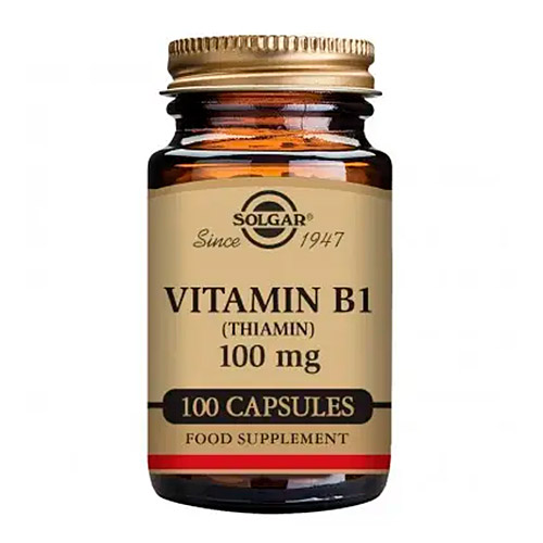 Vit B1 100mg (Tiamina) 100caps SOLGAR