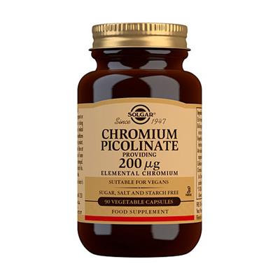 Picolinato de cromo 200mcg 90comp SOLGAR