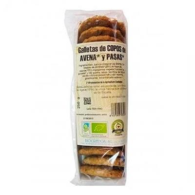 Galletas de copos de avena y pasas 250g BIOGREDOS 
