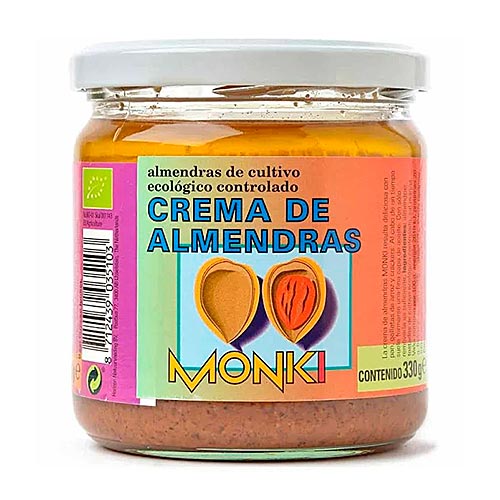 Crema de almendra BIO 330g MONKI