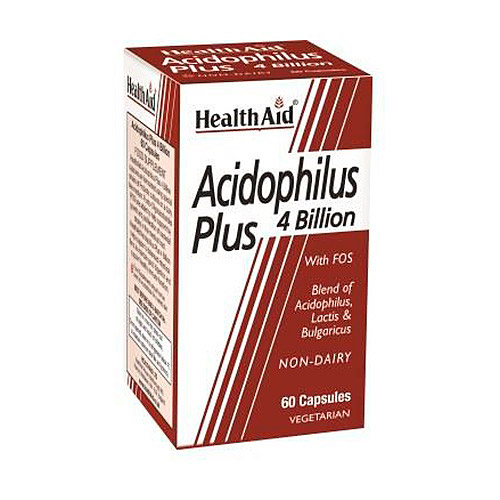 Acidophilus plus 4.000 millones 60caps HEALTHAID
