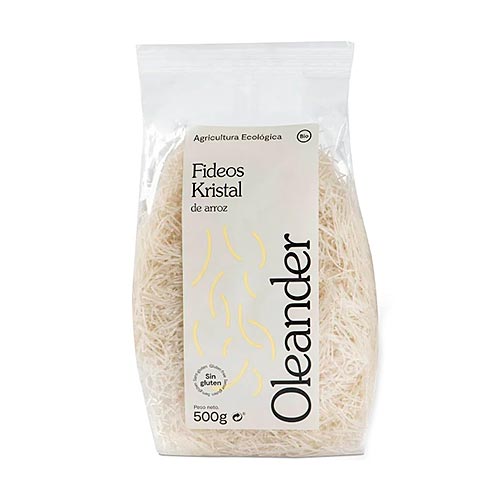 Fideos de arroz sin gluten BIO 500g OLEANDER