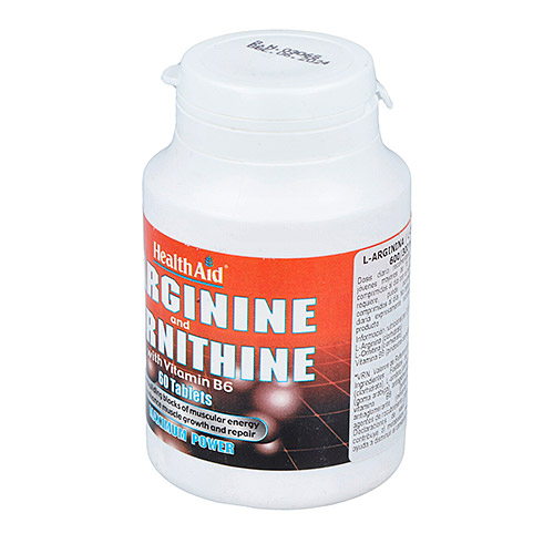 L-Arginina/L-Ornitina 600mg/300mg 60comp HEALTHAID