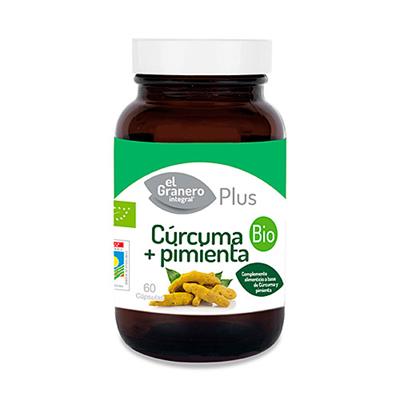 Cúrcuma+pimienta BIO 60caps 440mg EL GRANERO INTEGRAL