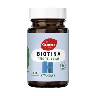 Biotín (Vitamina H Biotina) 100comp 310mg EL GRANERO INTEGRAL