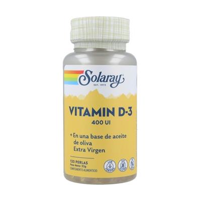 Vitamina D3 400UI 120 perlas SOLARAY