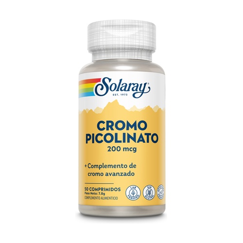 Picolinato de cromo 200 50comp SOLARAY