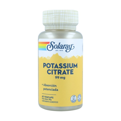 Potasio citrato 99mg 60caps SOLARAY