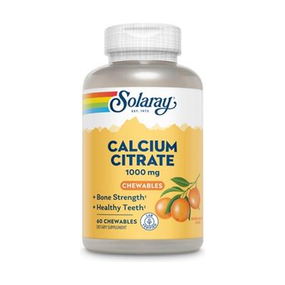 Calcium citrato 1000mg 60comp sabor naranja SOLARAY