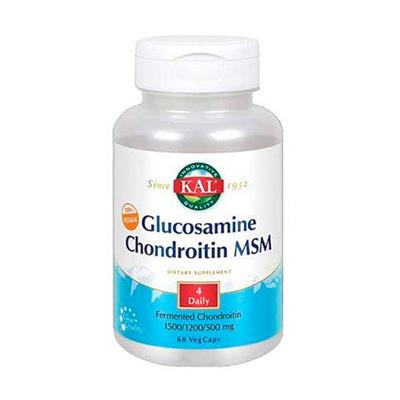 Vegan 100% glucosamina con condroitina y Msm 90comp KAL