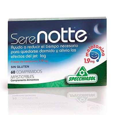 Melatonina 1'9 (Serenotte)60masticables SPECCHIASOL