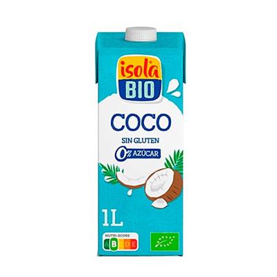 Bebida de coco sin azúcar BIO 1L ISOLA BIO