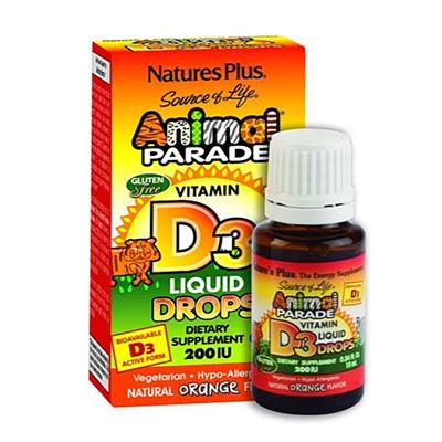 Animal Parade Vit. D3 gotas 10ml NATURES PLUS