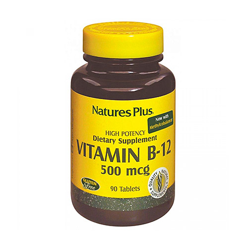 Vitamina B12 500mcg 90comp NATURES PLUS