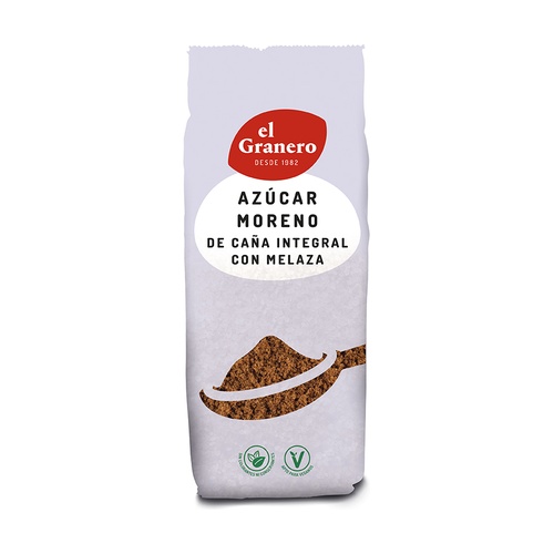 Azúcar moreno integral de caña con melaza BIO 1Kg EL GRANERO INTEGRAL
