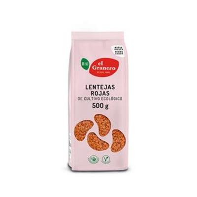 Lentejas rojas BIO 500g EL GRANERO INTEGRAL